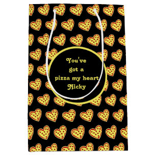 Sac Cadeau Moyen Pizza Mon Coeur