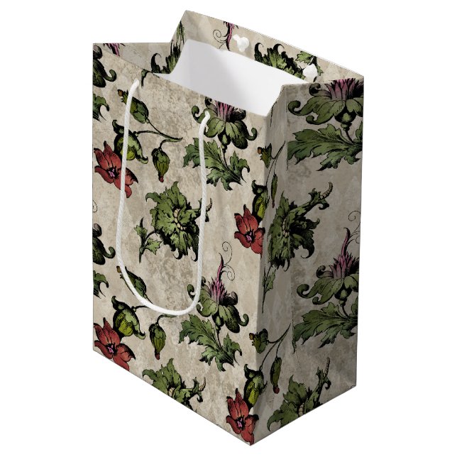 Sac Cadeau Moyen Plante de sorcière apothecaire | Herbes botaniques (Devant Angle)