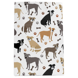 Sac Cadeau Moyen Poches et os Pitbulles