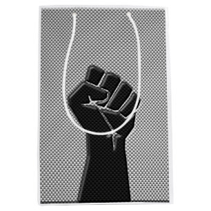 Sac Cadeau Moyen Poing de solidarité en fibre de carbone