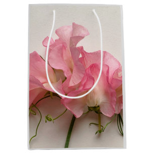 Sac Cadeau Moyen Pois doux roses gros