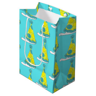 Sac Cadeau Moyen Polka Dot Casquette Bonne fête d'anniversaire