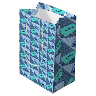 Sac Cadeau Moyen PopArt Polka Dot Cassettes - Blues Medium Cadeau