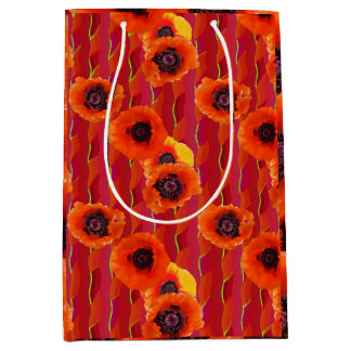 Sac Cadeau Moyen Poppies puissantes