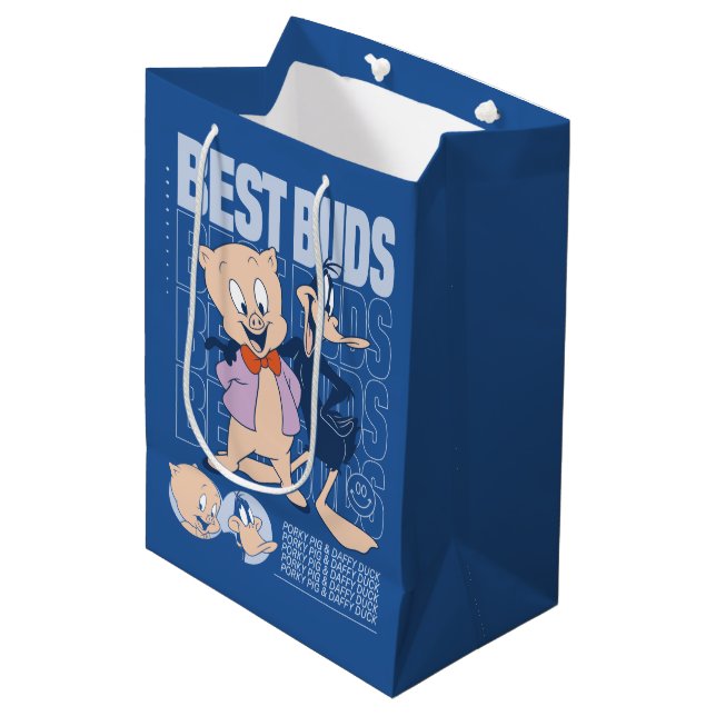 Sac Cadeau Moyen Porky Pig & DAFFY DUCK™ Best Buds (Devant Angle)