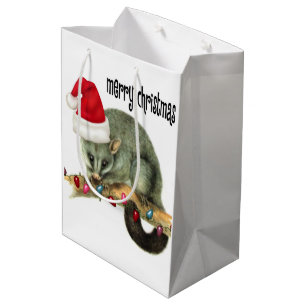 Sac Cadeau Moyen Possum Joyeux Cadeaux de Noël