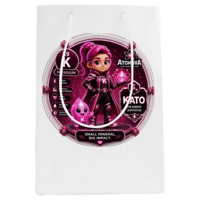 Sac Cadeau Moyen Potassium  (Devant)