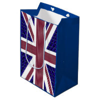 Sac cadeau moyen pour drapeau anglais