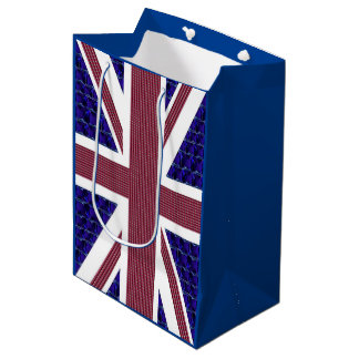 Sac cadeau moyen pour drapeau anglais