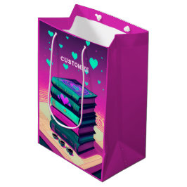 Sac Cadeau Moyen Pour L'Amour Des Livres Rose