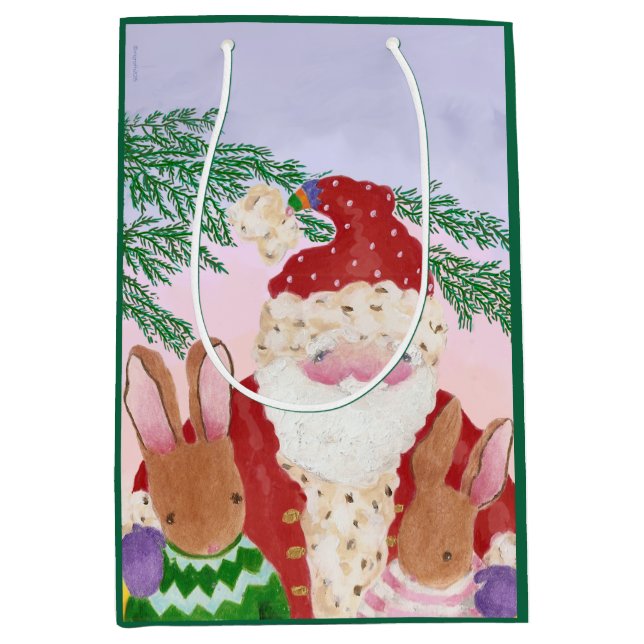 Sac cadeau moyen pour le coucher de soleil Père No (Devant)