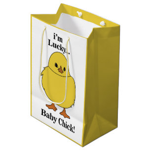 Sac Cadeau Moyen Poussins Je suis Lucky Baby Chick