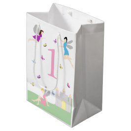 Sac Cadeau Moyen Premier anniversaire de fée
