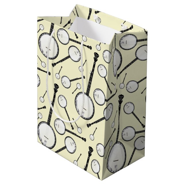 Sac Cadeau Moyen Professeur de musique de Banjo (Dos Angle)