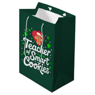 Sac Cadeau Moyen Professeur de Noël de cookies intelligents Profess