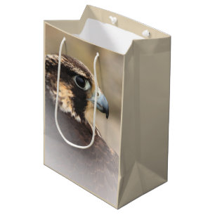 Sac Cadeau Moyen Profil d'un faucon pèlerin