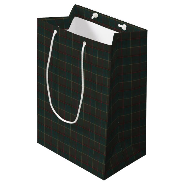 Sac Cadeau Moyen Province de l'Ontario Tartan original (Devant Angle)