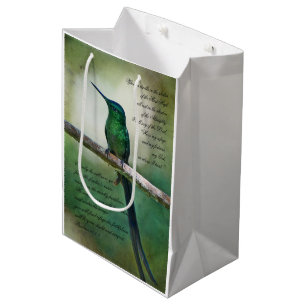 Sac Cadeau Moyen Psaumes 91:1-4 Inspirationnel