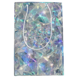 Sac Cadeau Moyen Quartz Crystal Sparkly Motif