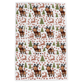 Sac Cadeau Moyen Reindeer cute floral mug
