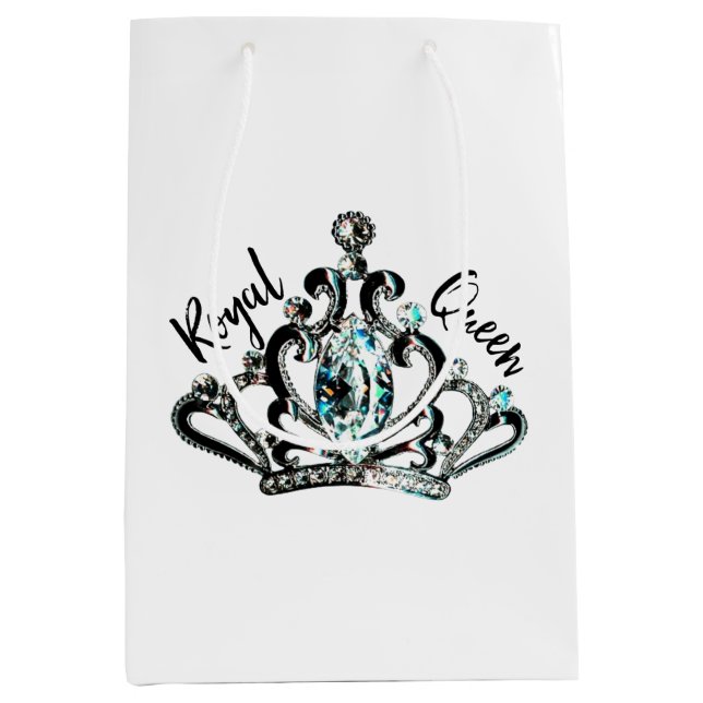 Sac Cadeau Moyen "Reine royale" (Devant)