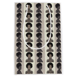 Sac Cadeau Moyen Reines Afrofuturistes Monochromes