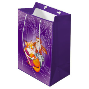 Sac Cadeau Moyen renard et hibou