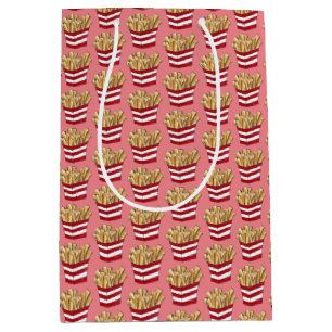 Sac Cadeau Moyen Restauration rapide frites frites frites pommes de