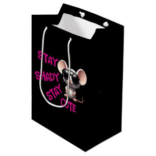 Sac Cadeau Moyen Reste Ombragée, Reste mignonne souris
