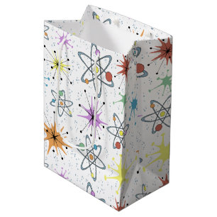 Sac Cadeau Moyen Rétro atomique