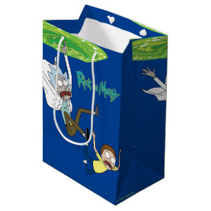Sac Cadeau Moyen RICK ET MORTY™ Sortie du portail