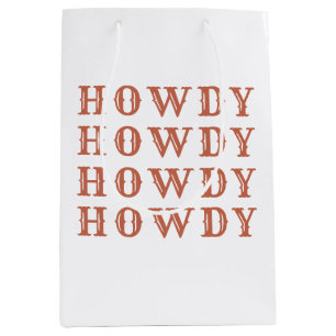 Sac Cadeau Moyen Rodéo Dernier de la cowgirl du désert