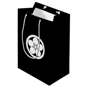 Sac Cadeau Moyen rond avec emblème de prune