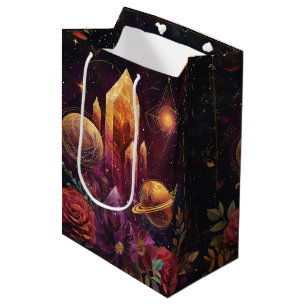 Sac Cadeau Moyen Royaume de cristal d'améthyste de fantaisie motif