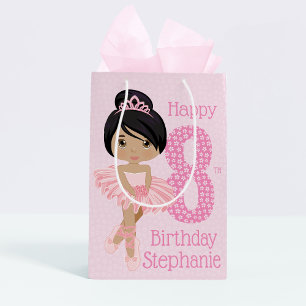 Sac Cadeau Moyen Sac-cadeau d'anniversaire multiculturel Ballerina