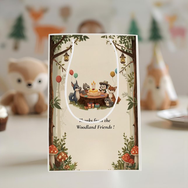 Sac Cadeau Moyen "Sac cadeau d'anniversaire pour les animaux des bo (Créateur téléchargé)