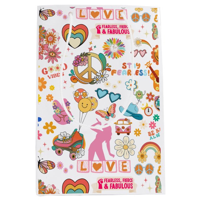 SAC CADEAU MOYEN SAC-CADEAU DE DÉCORATION GROOVY STYLE SWIFT (Devant)