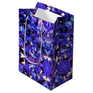 Sac Cadeau Moyen Sac-cadeau Med Cristaux pourpres