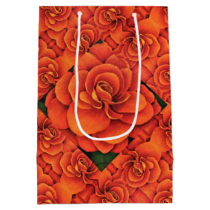 Sac Cadeau Moyen Sac-cadeau Med Orange Begonia