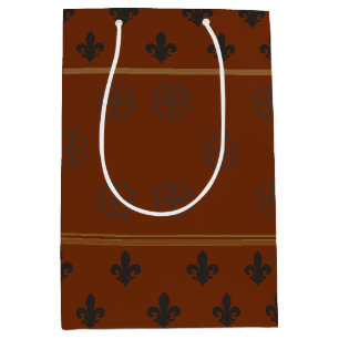 Sac Cadeau Moyen Sac-cadeau moyen à barre orange