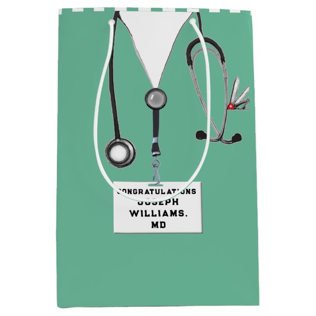 Sac Cadeau Moyen Sac-cadeau moyen pour les diplômés Médicale (Devant)