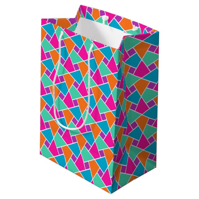Sac Cadeau Moyen Sac-cadeau pour Motif islamique traditionnel lumin (Dos Angle)