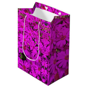 Sac Cadeau Moyen Sac-Cadeaux Med - Bright Pink/Purple Daisers