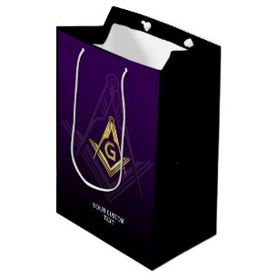 Sac Cadeau Moyen Sacs-cadeaux maçonniques Grand Lodge Purple e
