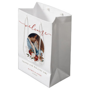 Sac Cadeau Moyen Sacs-cadeaux photo de bienvenue mariage