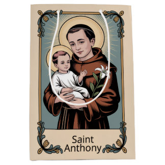 Sac Cadeau Moyen Saint Anthony, the kindest of saints