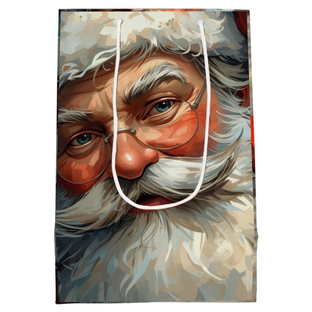 Sac Cadeau Moyen Santa Claus Christmas (Dos)