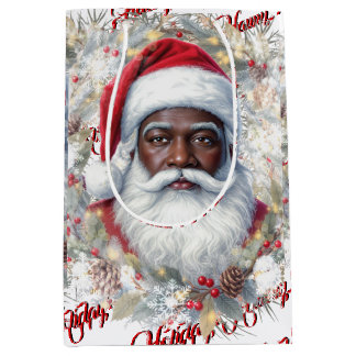 Sac Cadeau Moyen Santa Gift Bag