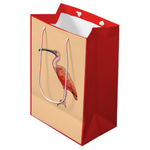 Sac Cadeau Moyen Scarlet Ibis Bird Joyeux anniversaire