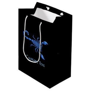 Sac Cadeau Moyen Scorpion bleu